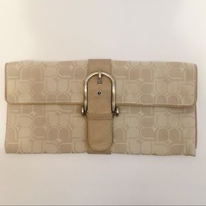 BCBG Tan Clutch